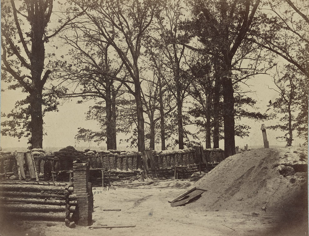 Interior of Fort Steadman in front of Petersburg, 1860s