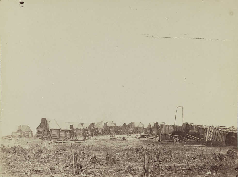 Camp of 3d Pennsylvania Cavalry, in front of Petersburg, February, 1865