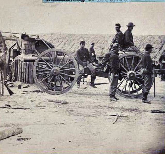 Dismantling of the rebel forts after the storming of Petersburgh, 1865