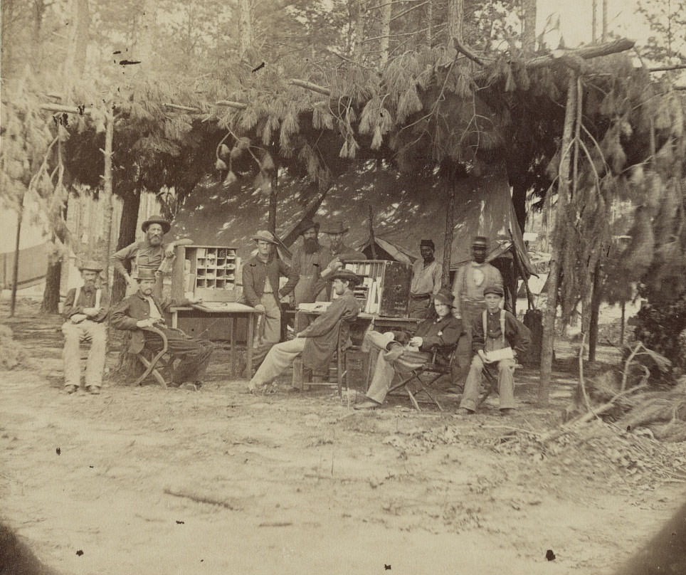 Quarters of Chief Ambulance Officer, 9th Corps in front of Petersburg, 1864