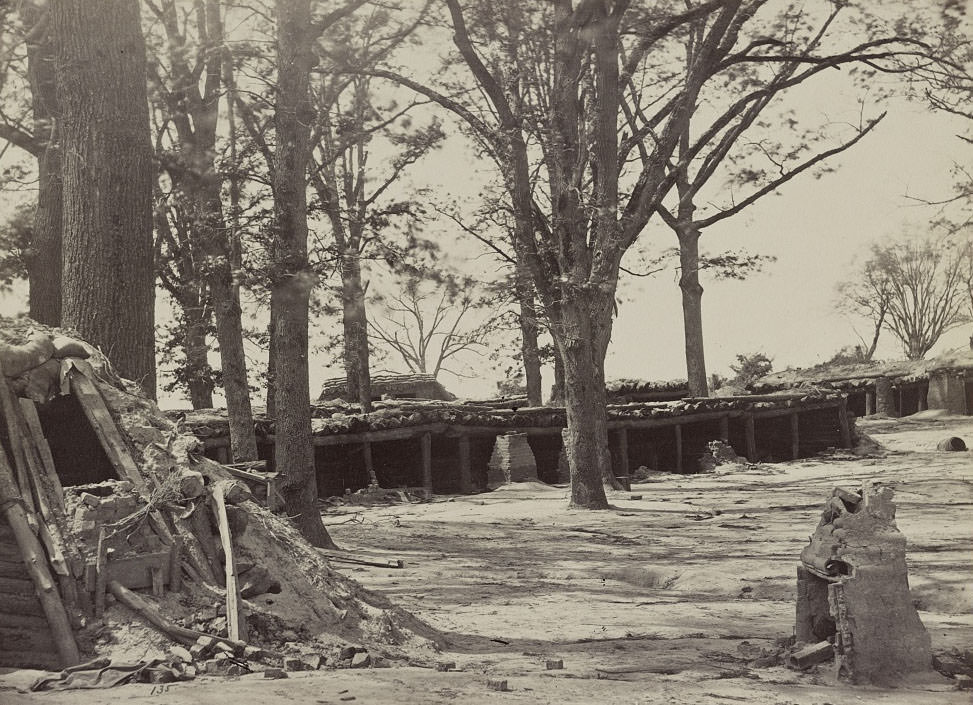 Interior of Fort Steadman in front of Petersburg, 1863