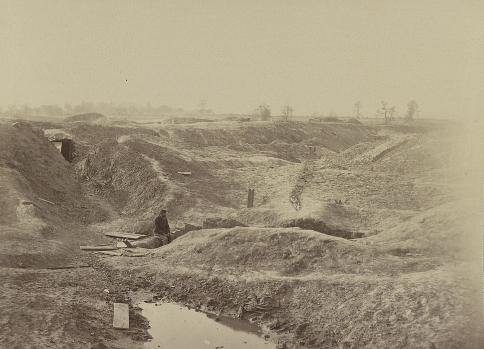 Fortifications on the Petersburg lines, 1864