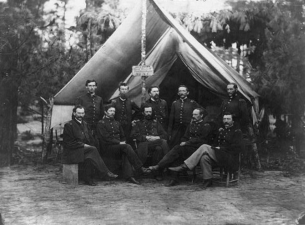 Surgeons of 3rd Division, 9th Army Corps, in front of Petersburg, Virginia, August 1864