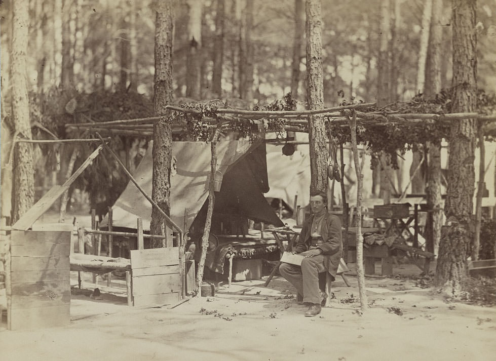A camp in front of Petersburg, 1864
