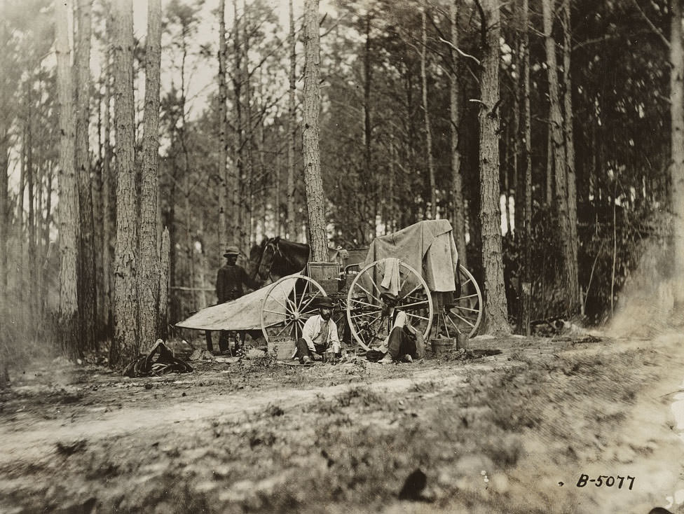 Brady's photo outfit in front of Petersburg, 1864