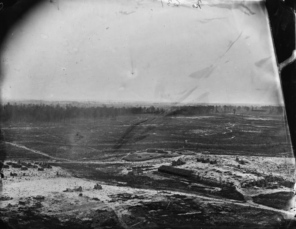 View from signal tower, Petersburg, 1860s