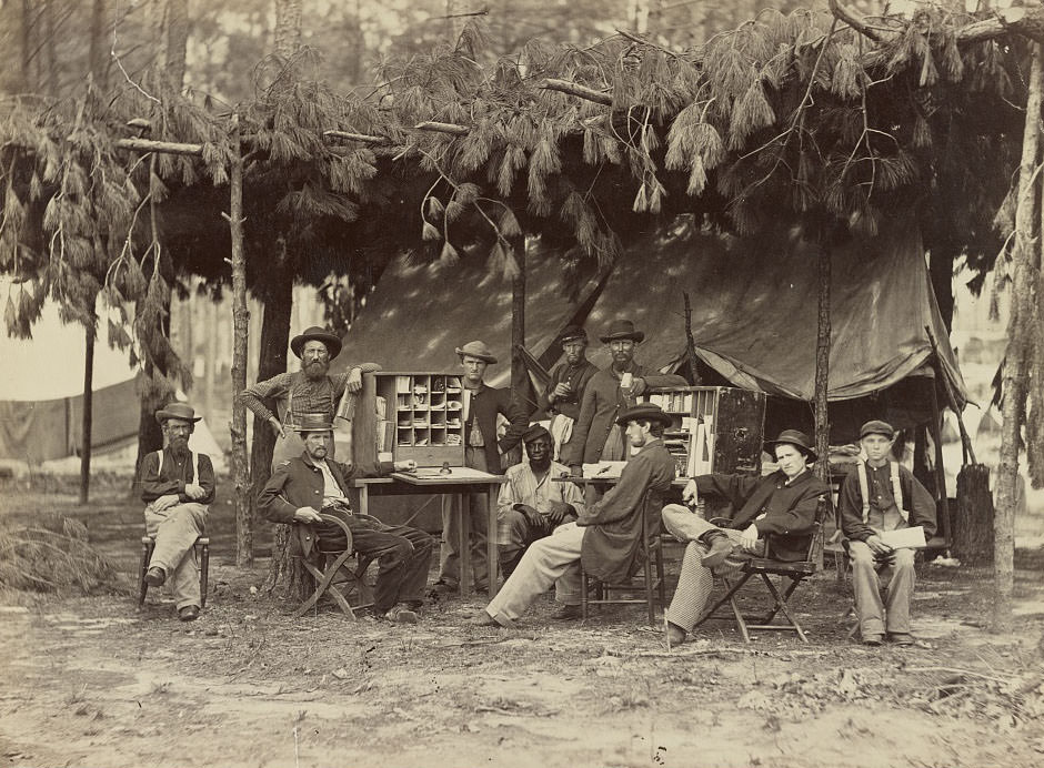 Camp of Chief Ambulance Officer, 9th Army Corps. in front of Petersburg, 1864
