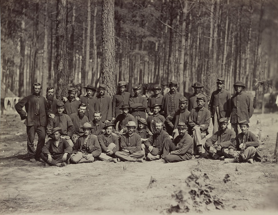Essayon Dramatic Club, U.S. Engineer Battalion in front of Petersburg, 1864
