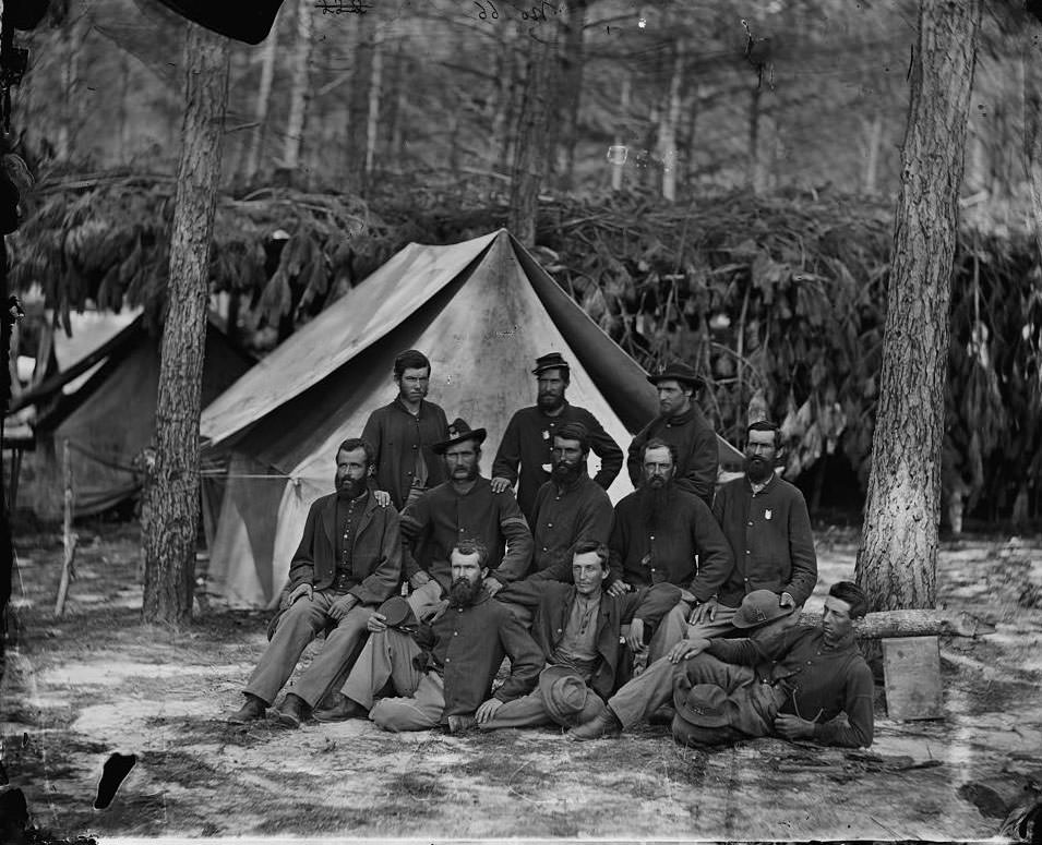 Group of Company B, U.S. Engineer Battalion, 1864