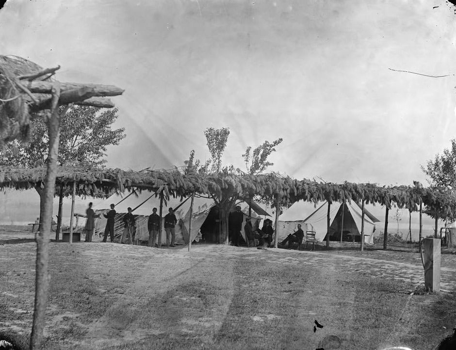 Tents of the general hospital, 1864