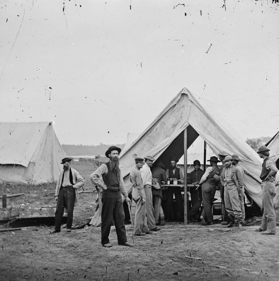 Sutler's tent, 2d Division, 9th Corps, 1864
