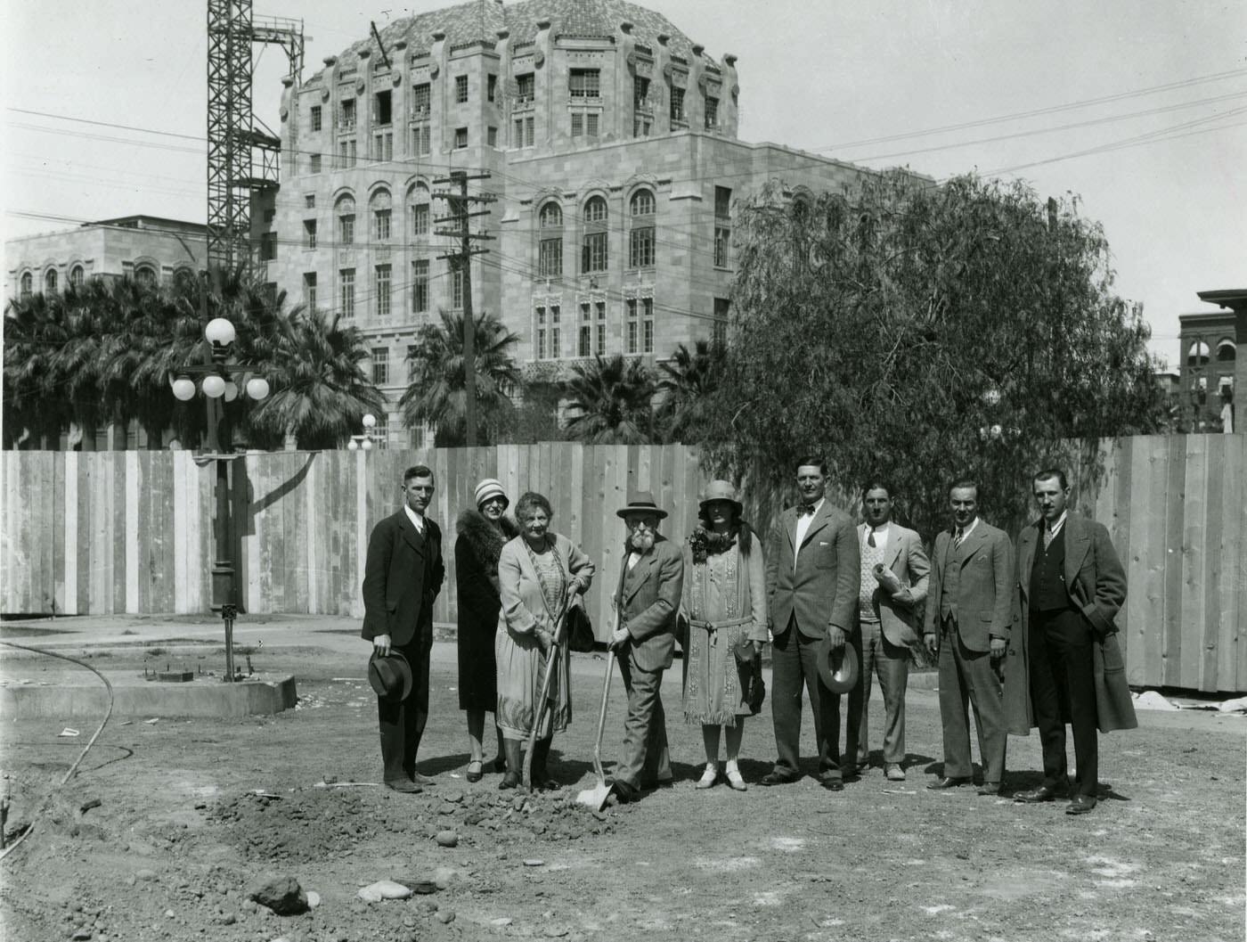 Groundbreaking Ceremonies for Luhrs Tower, 1929
