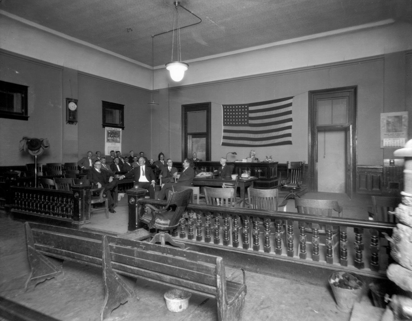 Judge Phelps in Courtroom, 1927