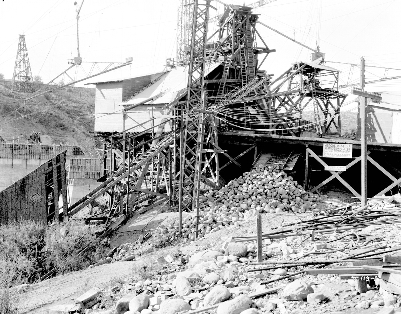 Terrain Surrounding Lake Pleasant Dam, 1926