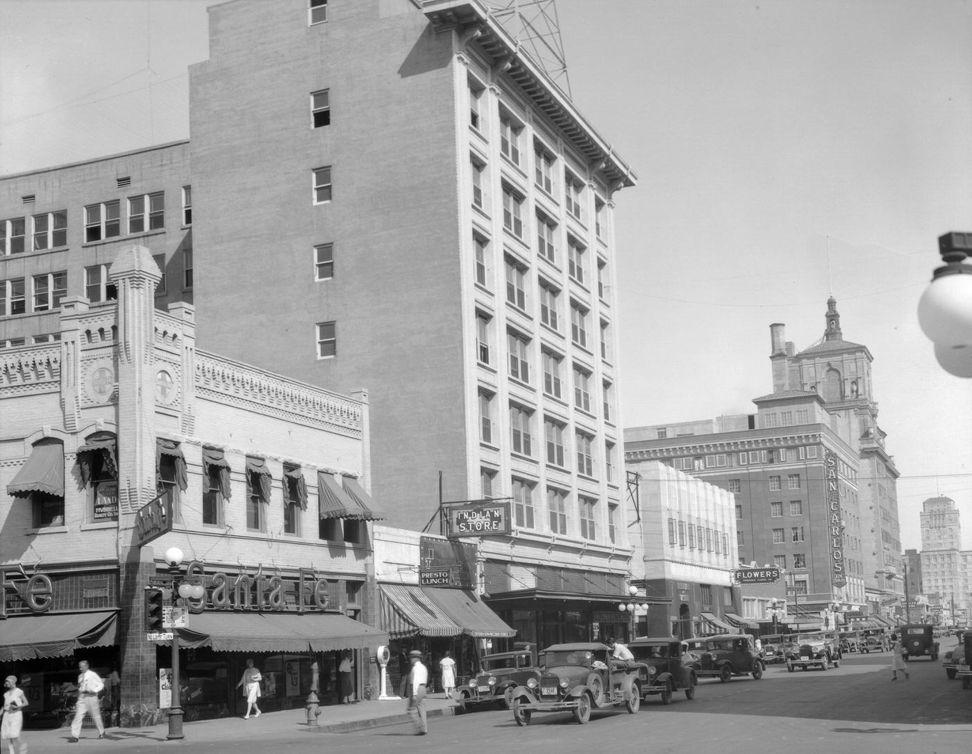 Heard Building Exterior, 1921. This building was located on the southeast corner of Central Avenue and Adams Street in Phoenix.