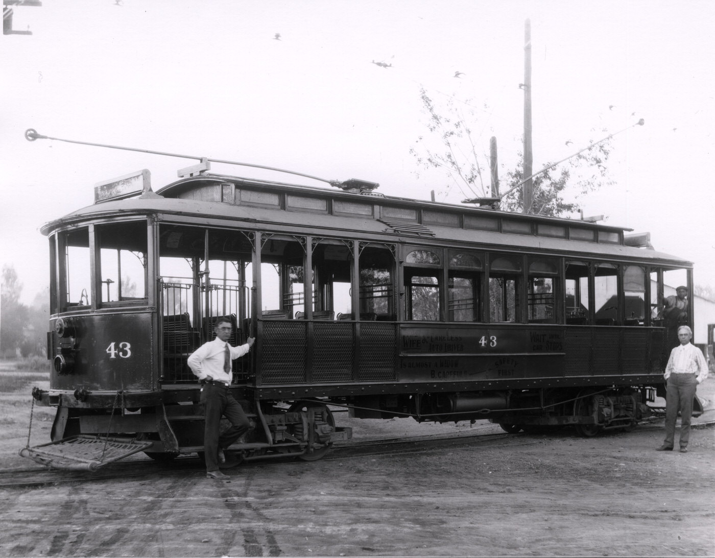 Streetcar No. 43 in Phoenix, 1920