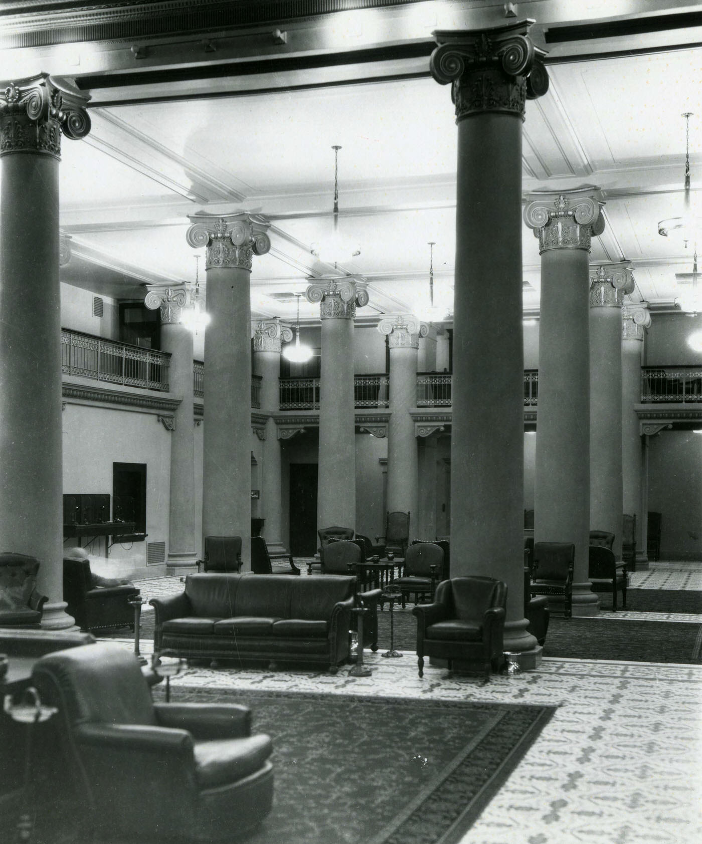 Adams Hotel Lobby, 1920