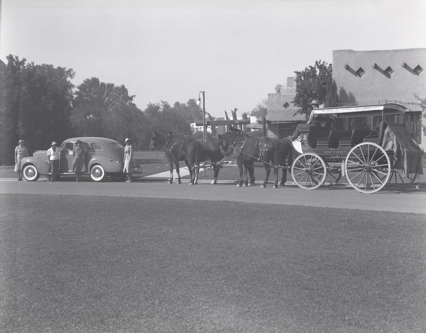 Wigwam Resort Guests in a Stage Coach, 1929