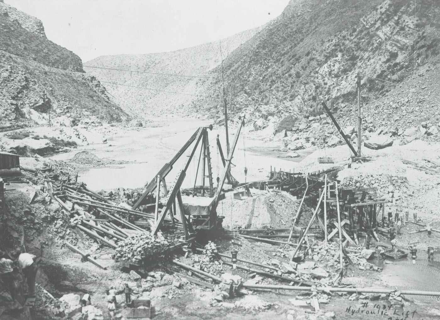 Roosevelt Dam Under Construction, 1906