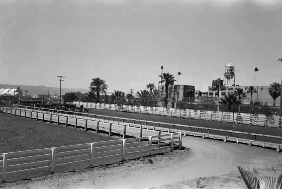 View of a meatpacking plant in Phoenix from April 1940.