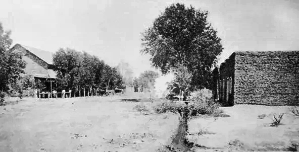 In the mid-1870s, Phoenix was an adobe village. This is Washington Street downtown.