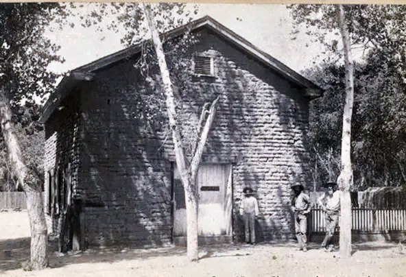 Adobe was used for everything, including the first schoolhouse in Phoenix