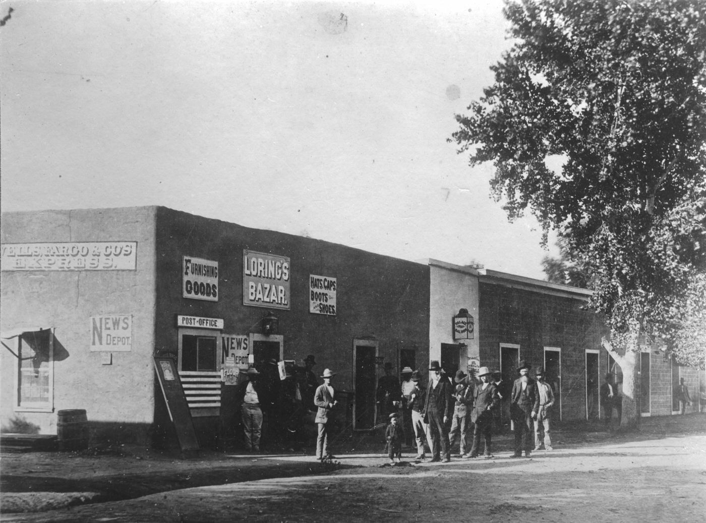 Loring's Bazaar Building Exterior, 1900