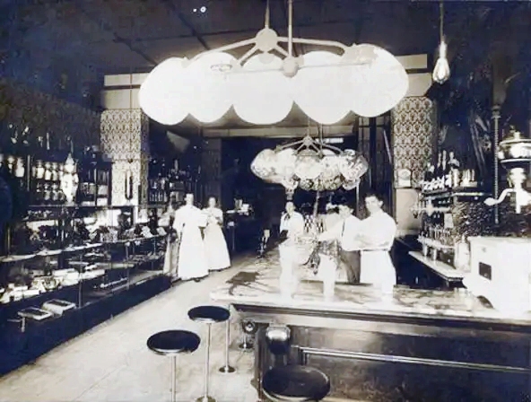 Interior of Donofrio's confectionary and restaurant is shown on Washington Street in downtown Phoenix.
