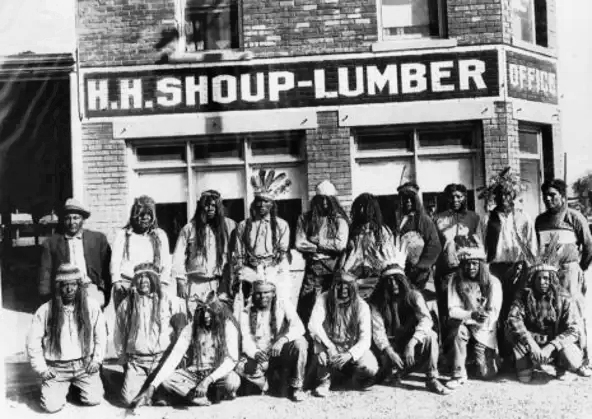 H.H. Shoup Lumber, 600 E. Washington St. in Phoenix, 1925.