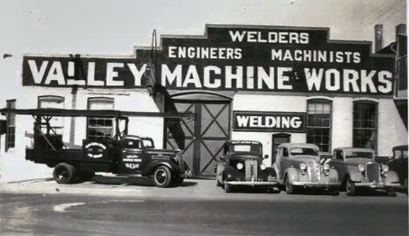 Valley Machine Works, still in existence at 701 W. Jackson, St. in Phoenix, was founded in 1909 by C.F. Johnsen. It is the oldest machine shop in Phoenix, 1940