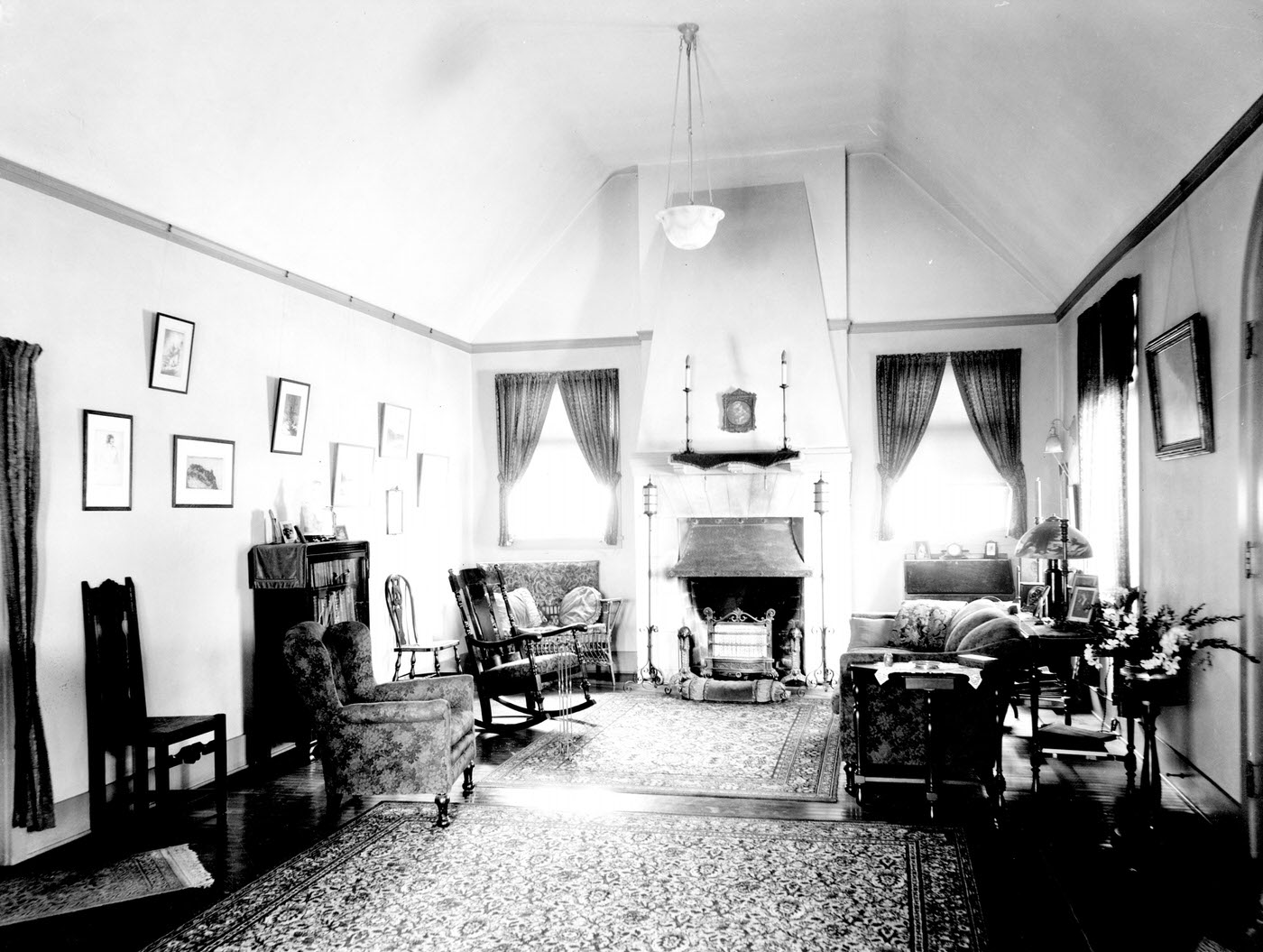 Arthur J. Smith Residence Living Room, 1900s