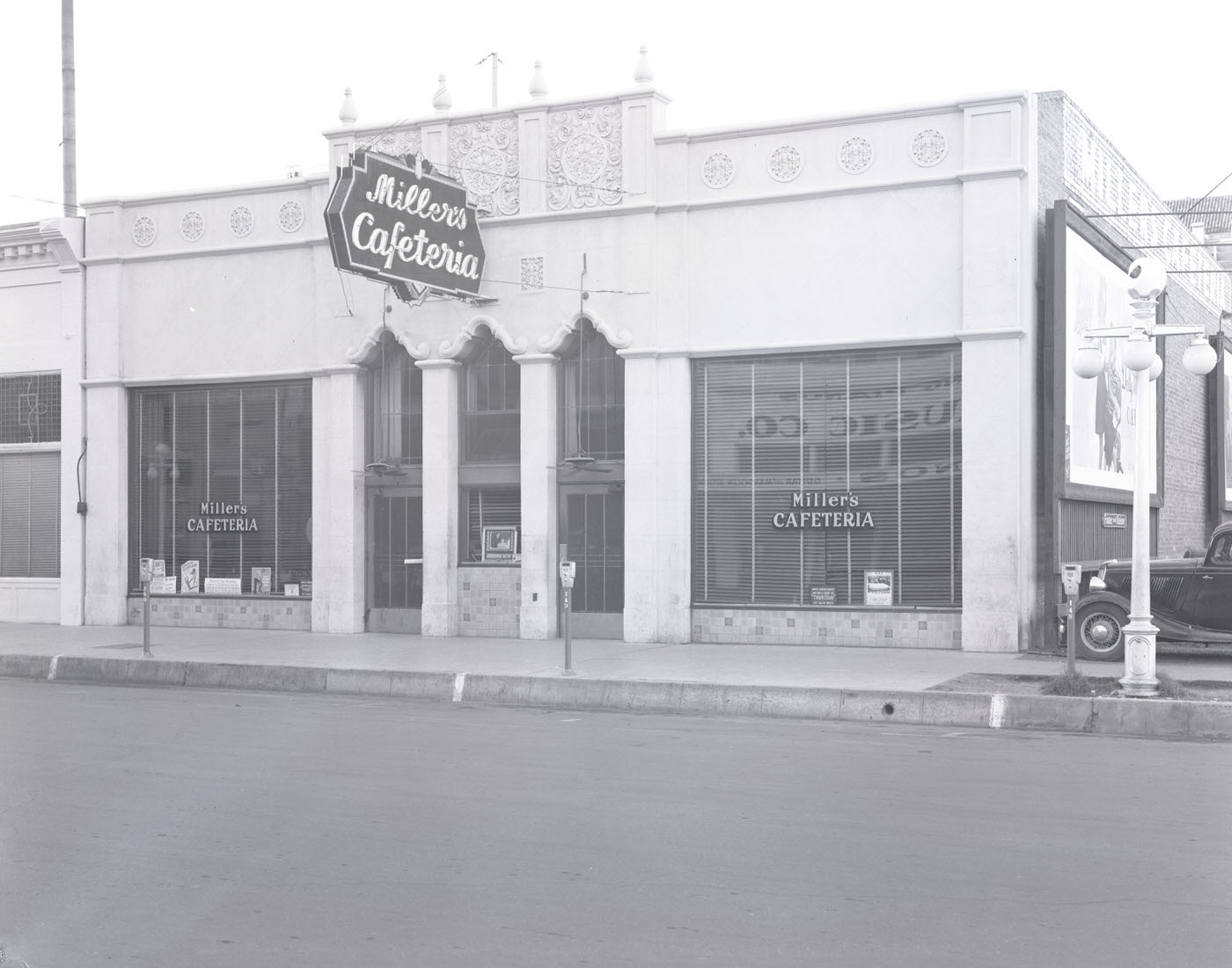 Miller's Cafeteria Exterior, 1900s