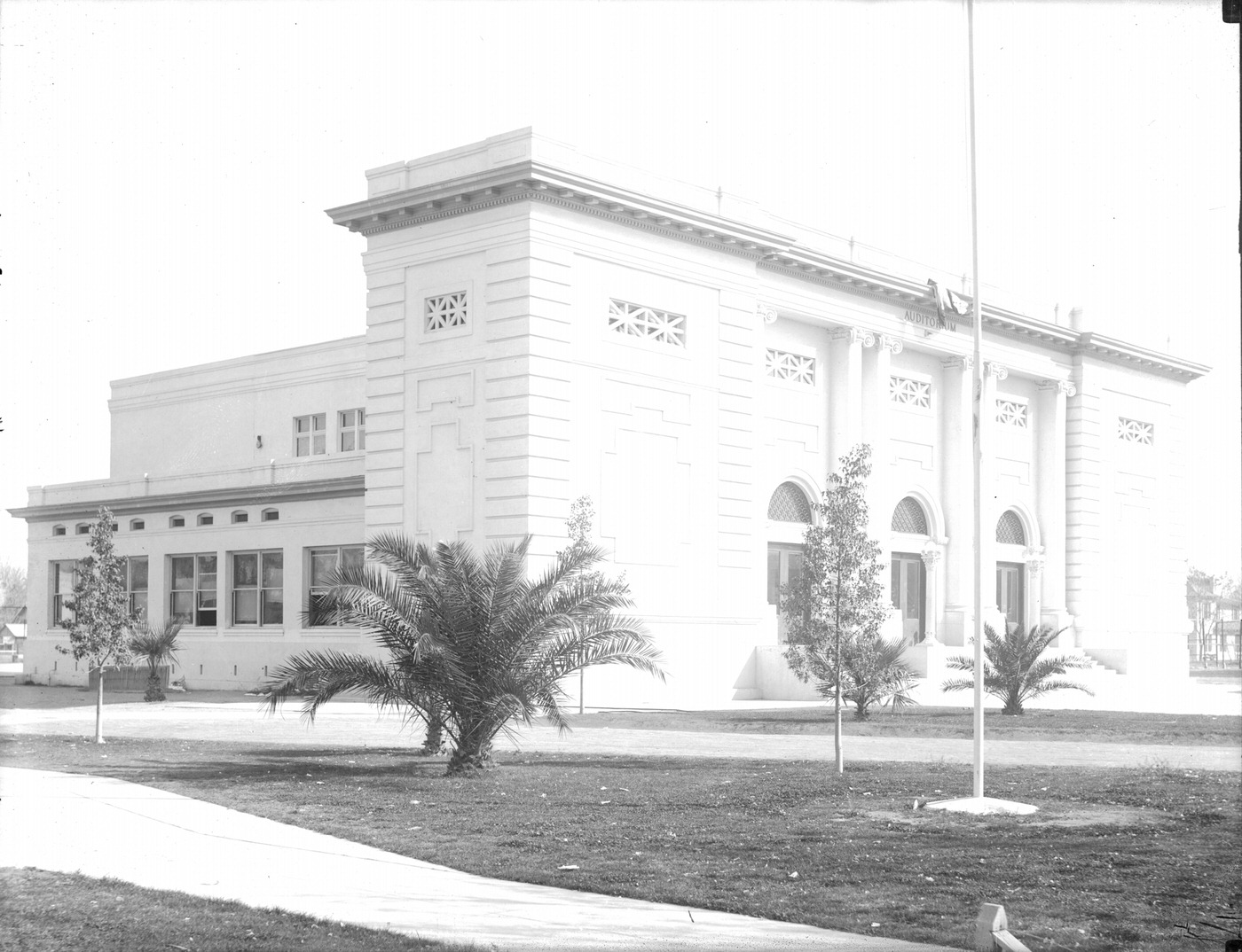 Phoenix Union High School Auditorium Exterior, 1900s