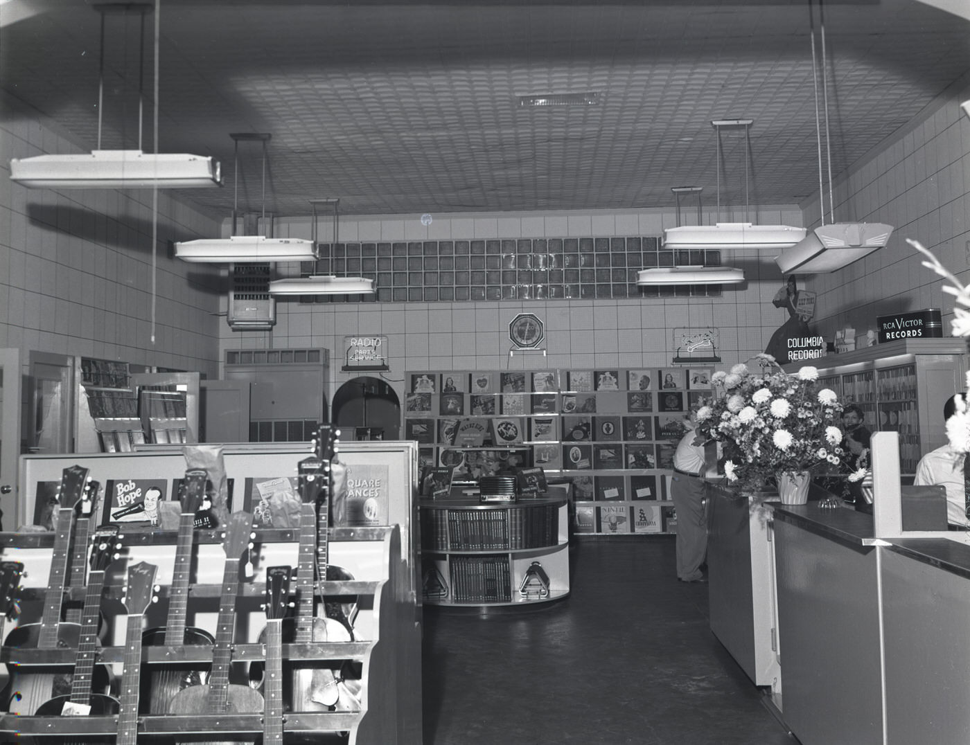Emmett Record Shop Interior, 1900s