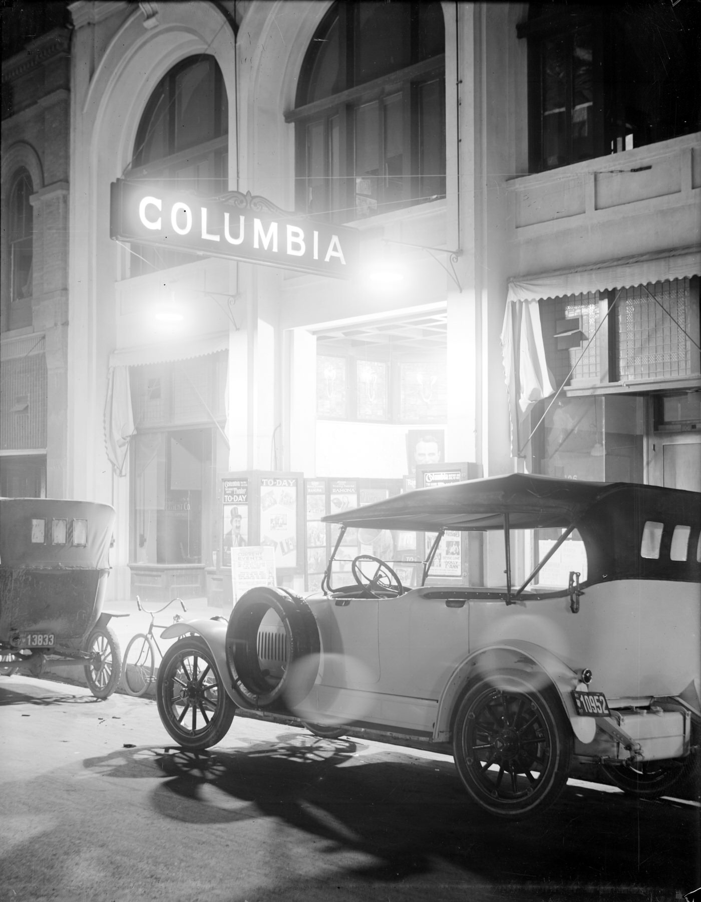 Columbia Theatre at Night, 1917