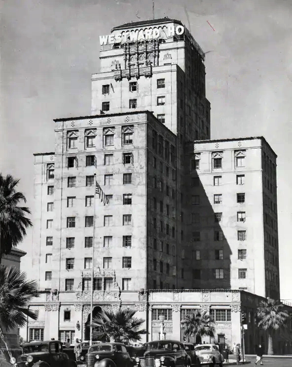 The Westward Ho hotel in downtown Phoenix, 1930s.