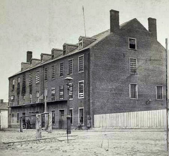 The prison on Cary Street in Richmond, Virginia, 1865