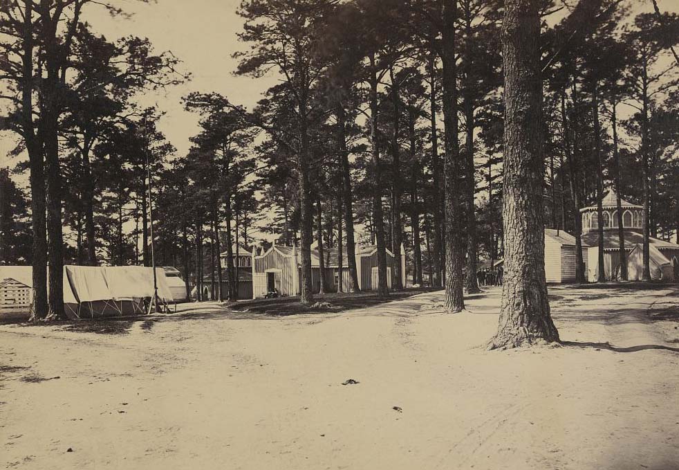 Confederate hospital near Richmond, April 1865