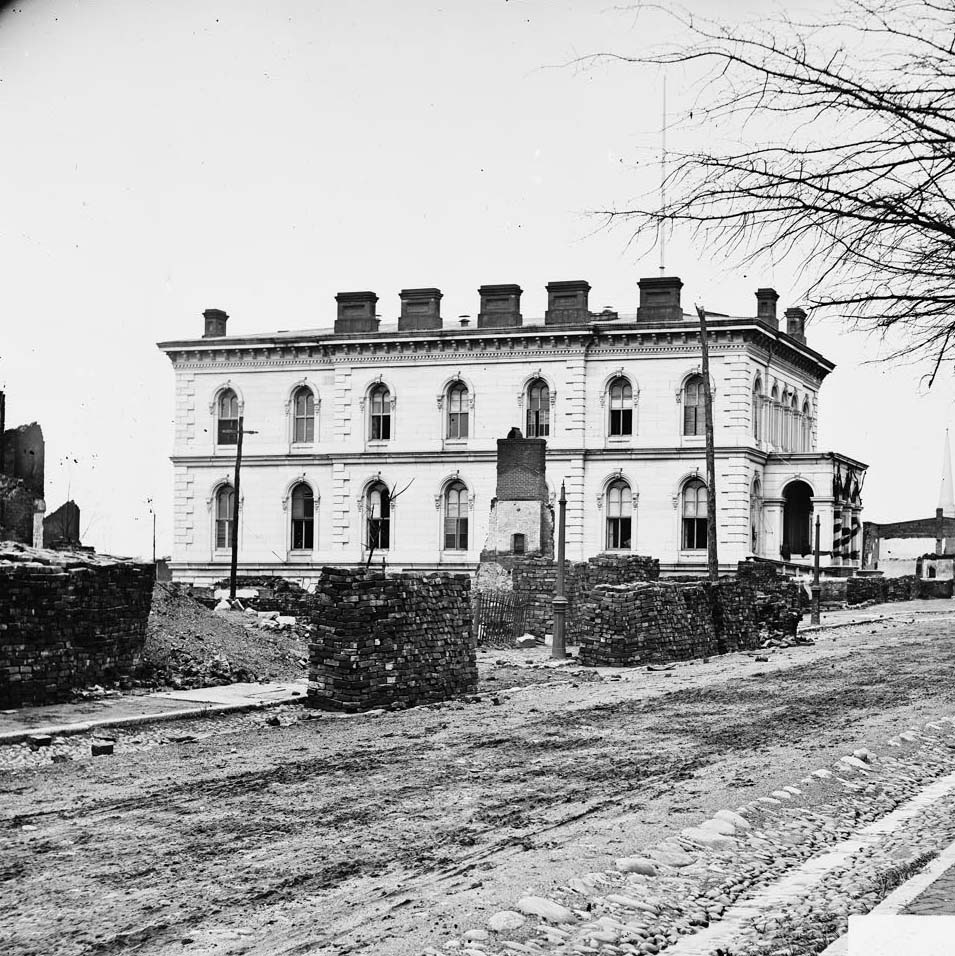 The main eastern theater of war, fallen Richmond, April 1865