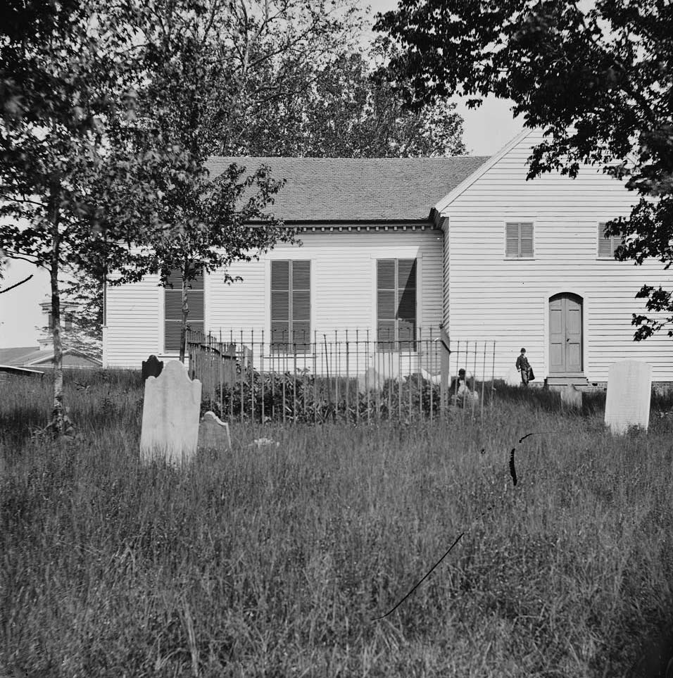 Richmond, Va. St. John's Church from graveyard, 1865.
