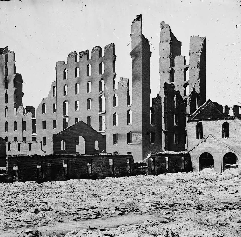 The main eastern theater of war, fallen Richmond, April 1865