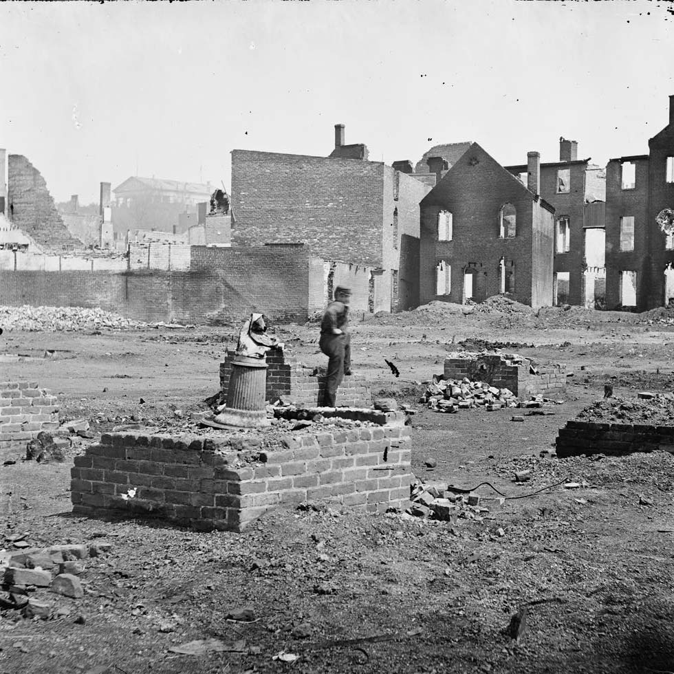 Richmond, Va. Ruined buildings in the burned district, 1864