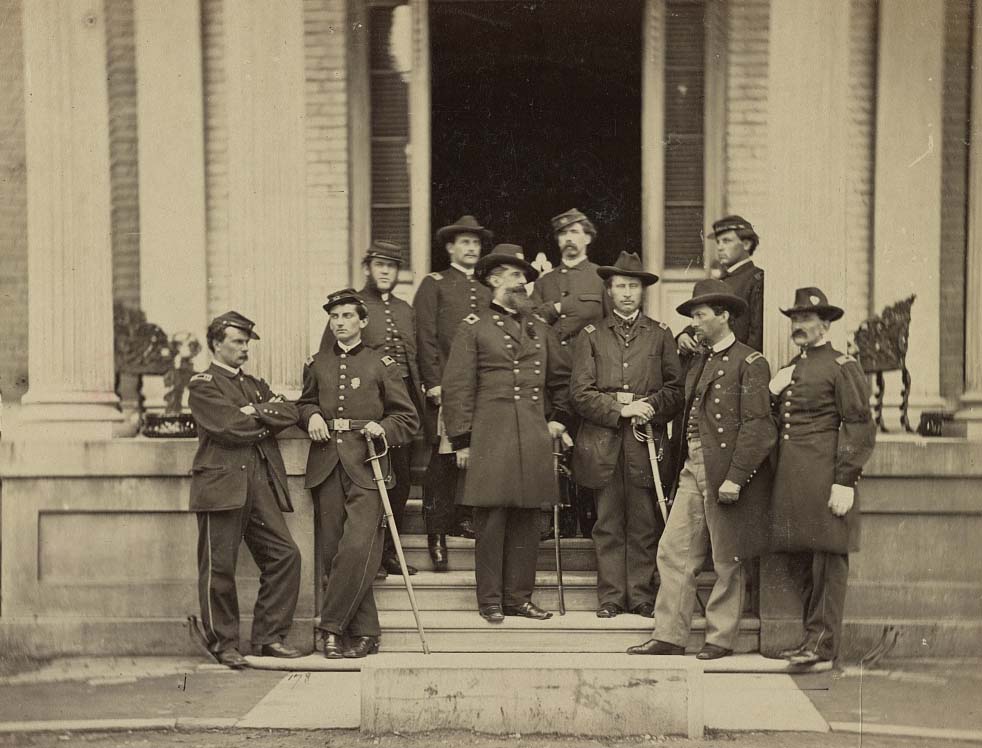 Brevet Major General Chas. Devens and staff, Richmond, 1865