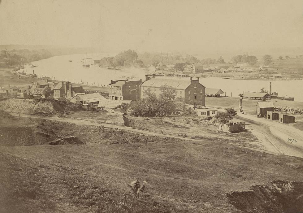 View of "Rocketts" and the James River, Richmond, Va., April, 1865