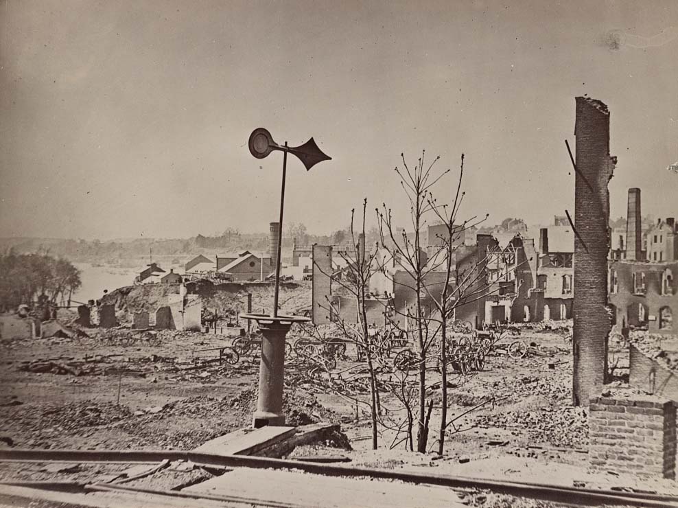 Ruins near arsenal and Tredegar Iron Works, Richmond, Va., April, 1865