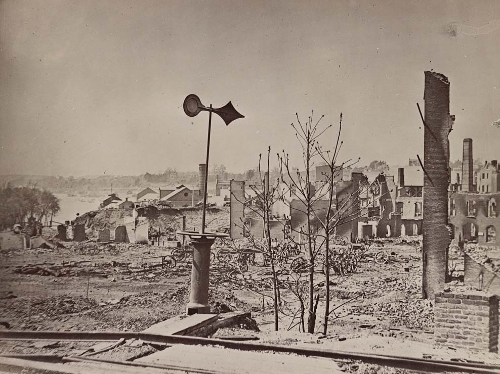 Ruins near arsenal and Tredegar Iron Works, Richmond, Va., April, 1865