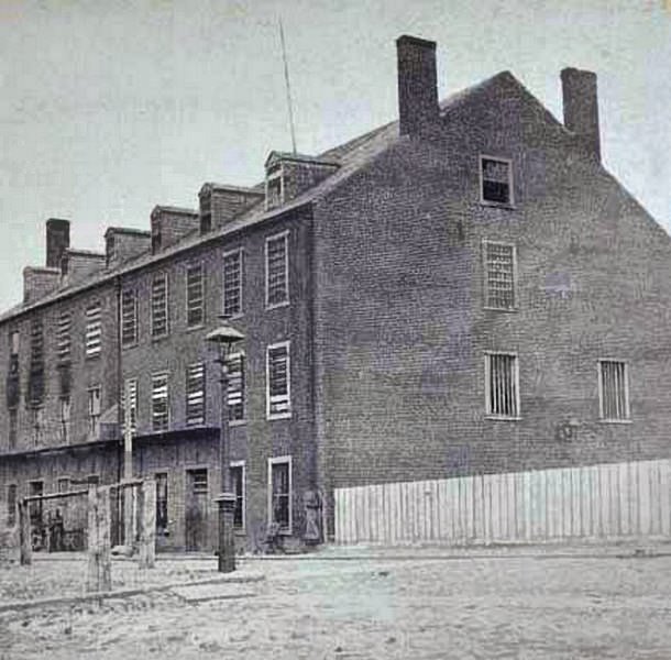 Castle Thunder, Richmond, on Carey, 1863