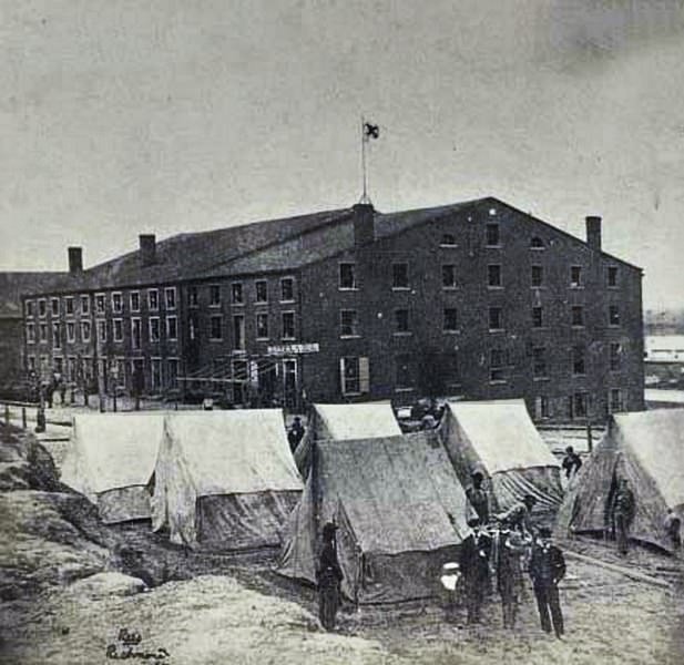 Old "Libby Prison" building, Richmond, 1862