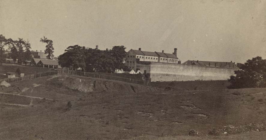 The Virginia State Penetentiary on Gamble's Hill in Richmond, Virginia, 1861