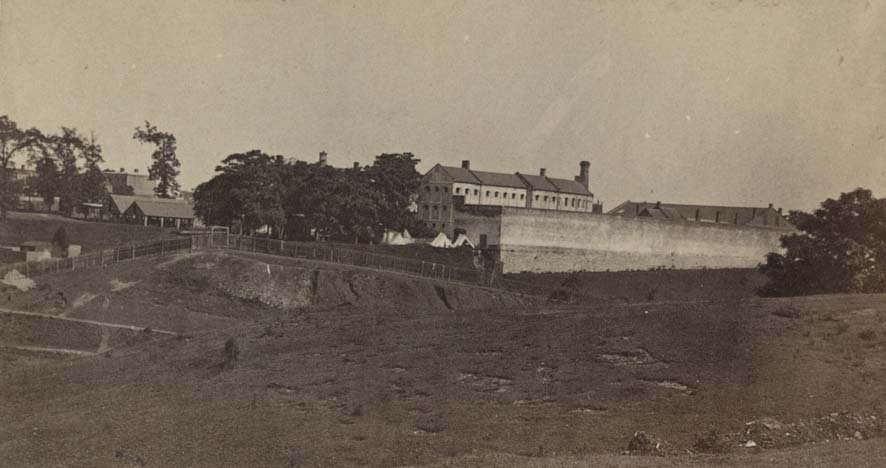 The Virginia State Penetentiary on Gamble's Hill in Richmond, Virginia, 1861
